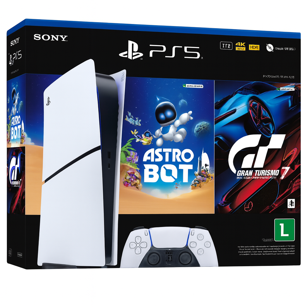 Console PlayStation5 Slim Disk- Pacote ASTRO BOT e Gran Turismo 7 - 1TB